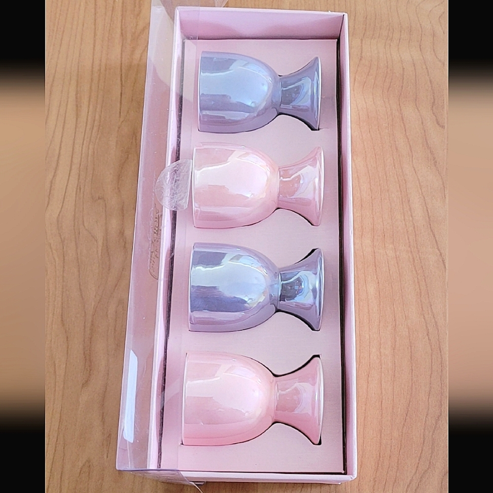 🆕️Grace Teaware Purple & Pink Pearly Fine Porcelain Cups